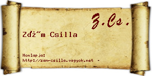 Zám Csilla névjegykártya